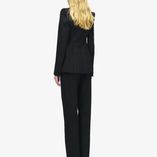 Pinstriped Tailored Trousers