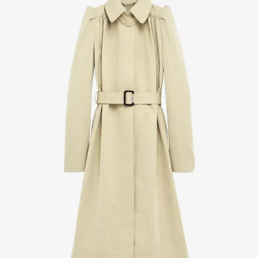 Pleated Trench Coat