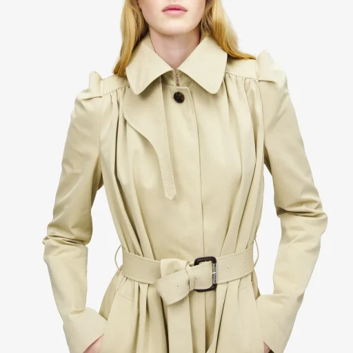 Pleated Trench Coat