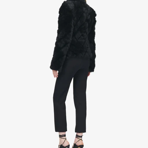 Quilted Effect Shearling Jacket