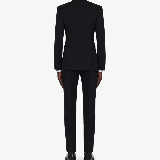 Reverse Lapel Single-Breasted Jacket