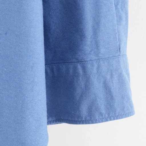 Oxford L/S Oversized Band Collar Shirt