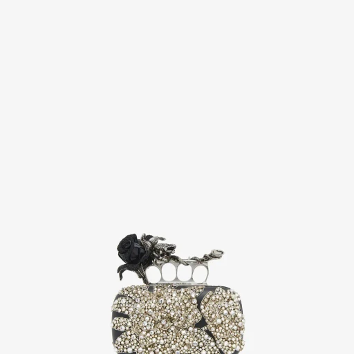Rose & Snake Knuckle Clutch