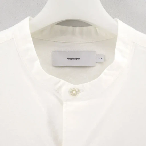 Oxford L/S Oversized Band Collar Shirt