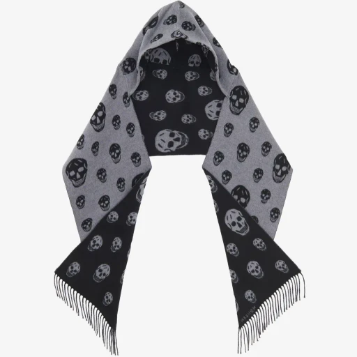 Reversible Hood Skull Scarf