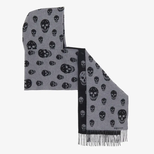 Reversible Hood Skull Scarf