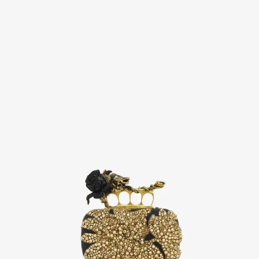 Rose & Snake Knuckle Clutch