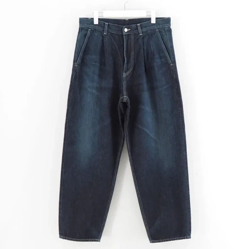 Selvage Denim Two Tuck Tapered Pants