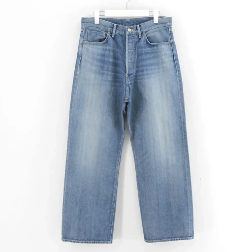 Selvage Denim Five Pocket Wide Straight Pants