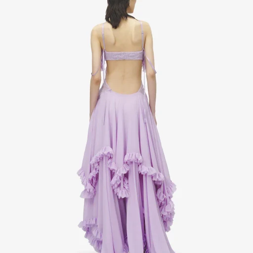 Ruffled Evening Dress