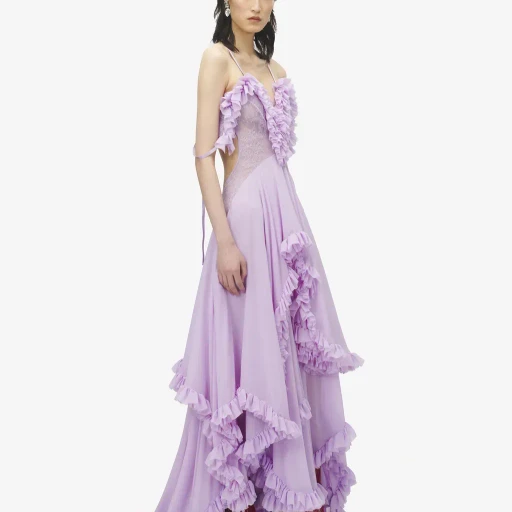 Ruffled Evening Dress