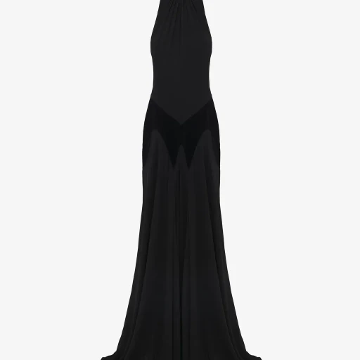 Silk Georgette Evening Dress