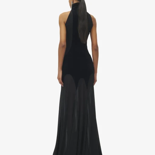 Silk Georgette Evening Dress