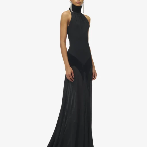 Silk Georgette Evening Dress