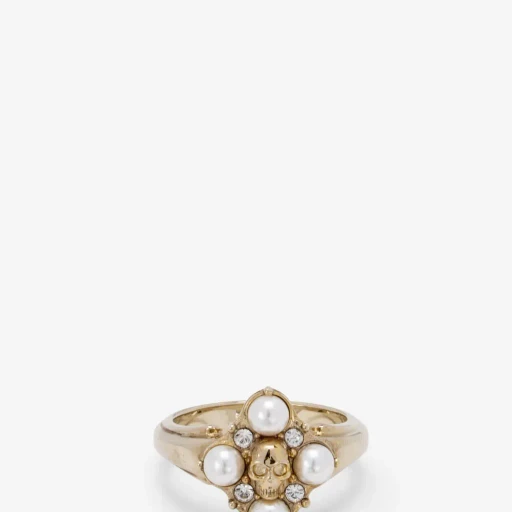 Skull & Crystal Ring
