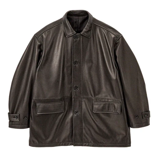 Lamb Leather Car Coat