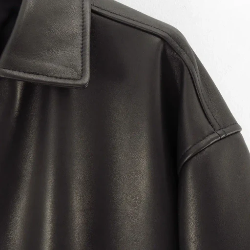 Lamb Leather Car Coat