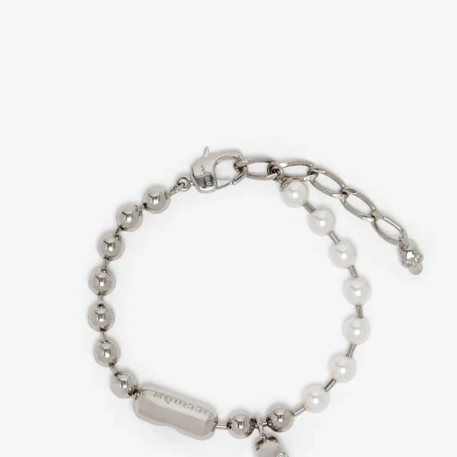 Skull & Pearl Bracelet