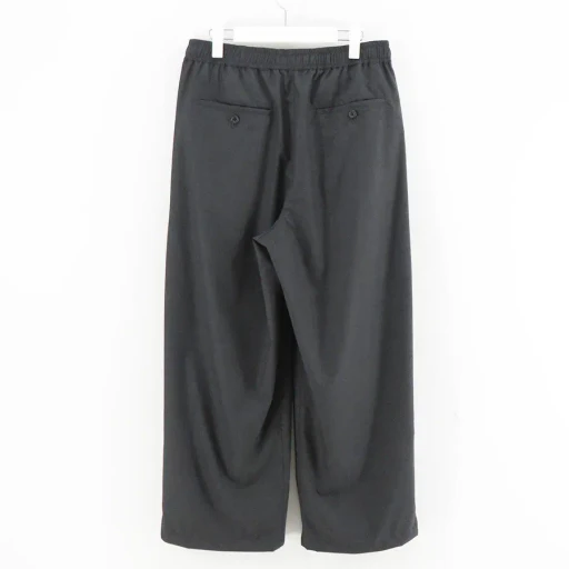 Fine Wool Heather Drawstring Track Pants