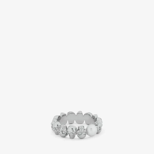 Skull And Pearl Ring