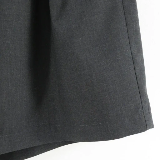 Fine Wool Heather Drawstring Track Shorts