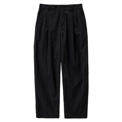 Cotton Wool Poplin Oversized Slacks