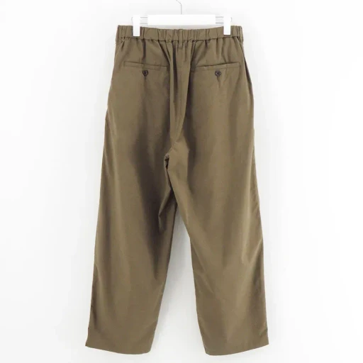 Cotton Wool Poplin Oversized Slacks