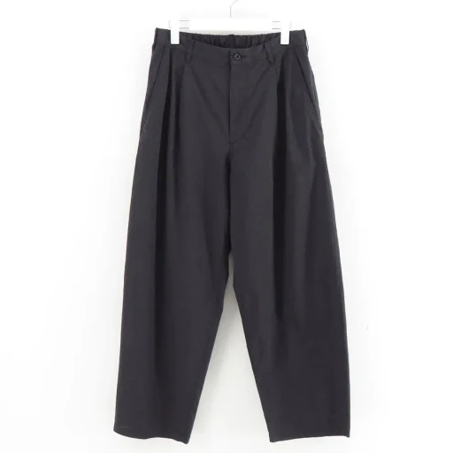 Cotton Wool Poplin Oversized Slacks