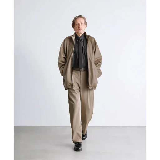 Fine Wool Heather Oversized L/S B.D. Shirt
