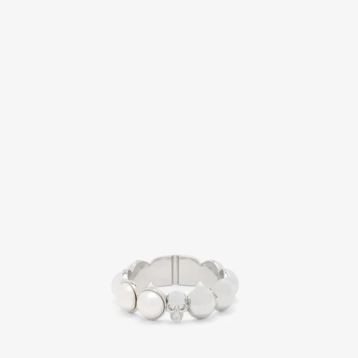 Skull & Pearl Ring