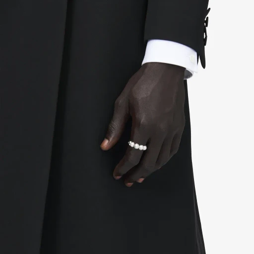 Skull & Pearl Ring