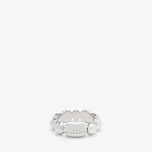 Skull & Pearl Ring