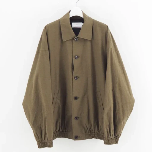 Cotton Wool Poplin Oversized Blouson