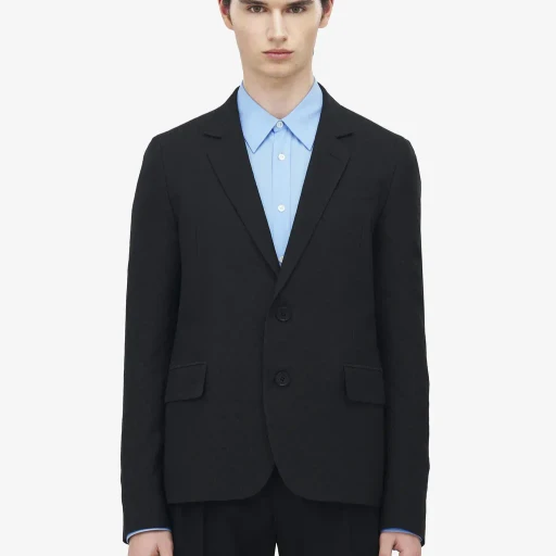 Skull Jacquard Deconstructed Jacket