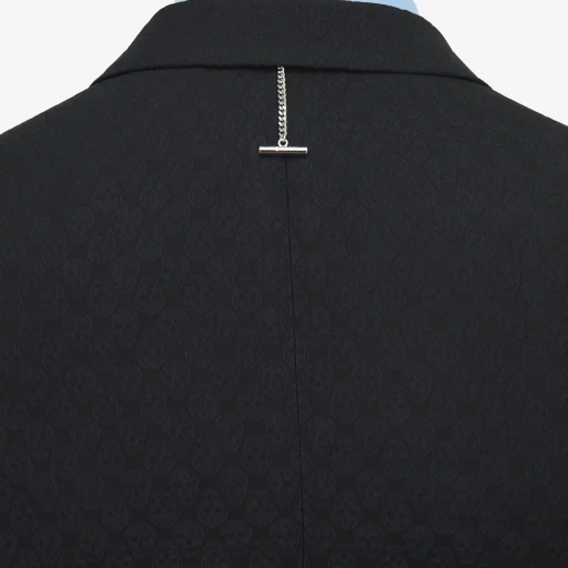 Skull Jacquard Deconstructed Jacket