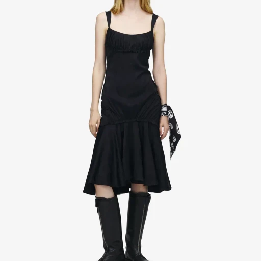 Skull Jacquard Midi Dress