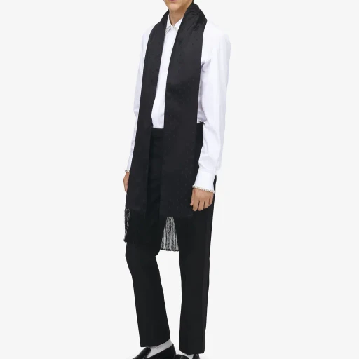 Skull Jacquard Scarf