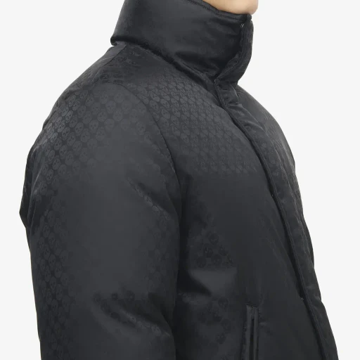 Skull Jacquard Puffer Jacket