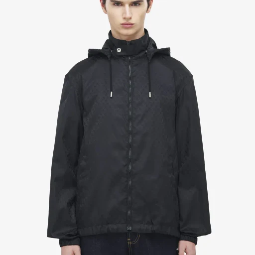 Skull Jacquard Windbreaker