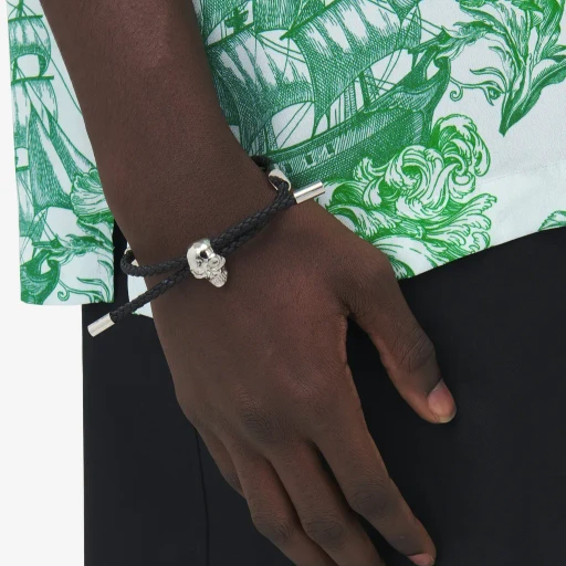 Skull Leather Bracelet