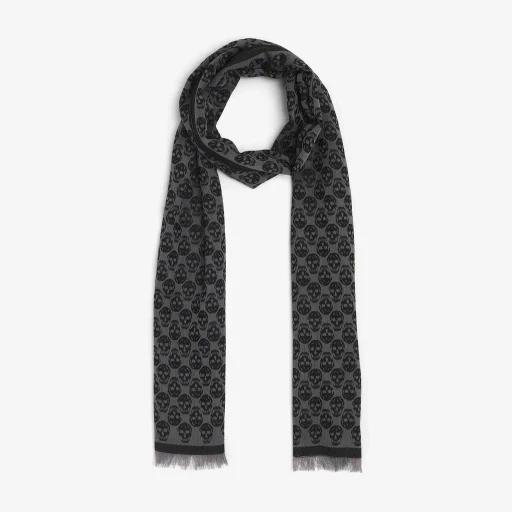 Skull Monogram Scarf