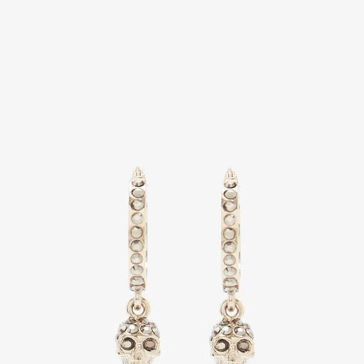 Skull Mini Creole Hoop Earrings