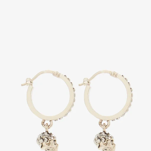 Skull Mini Creole Hoop Earrings
