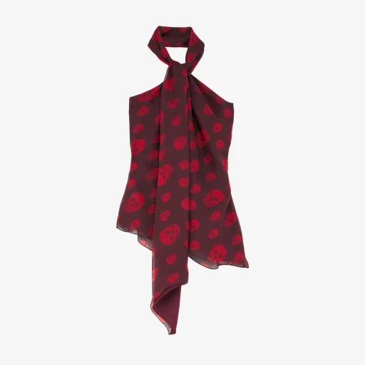 Skull Print Halterneck Top