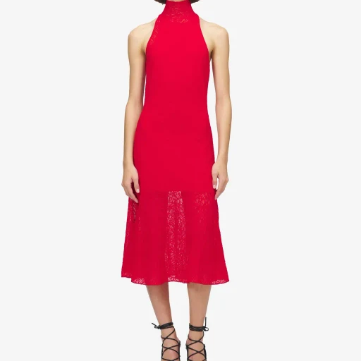Spider Lace Midi Dress