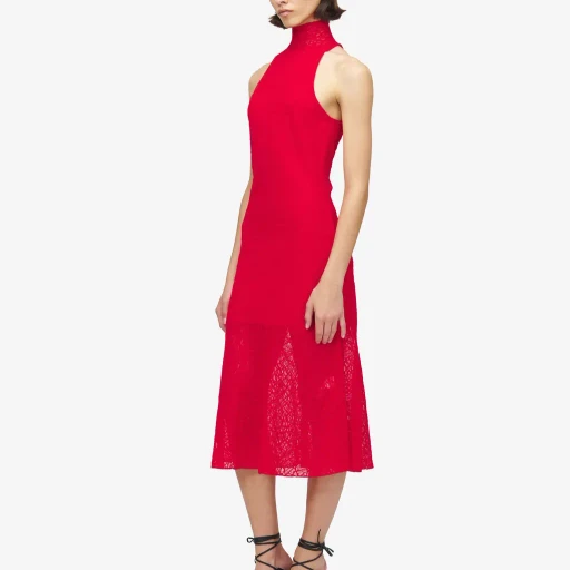 Spider Lace Midi Dress
