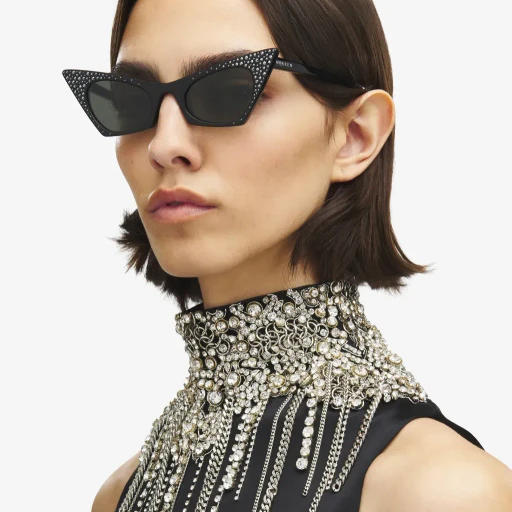 Spike Cat-Eye Sunglasses