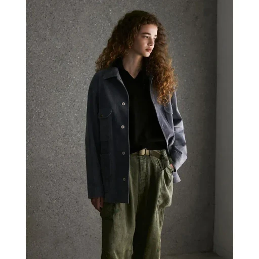 Goat Suede Railroad Chore Jacket