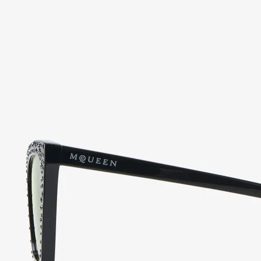 Spike Geometric Cat-Eye Sunglasses With Crystals
