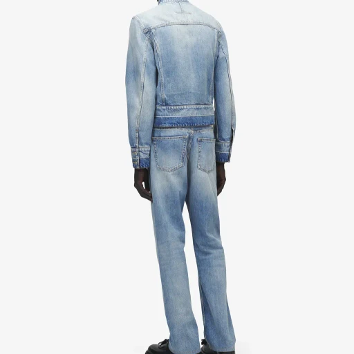 Stand Collar Denim Jacket